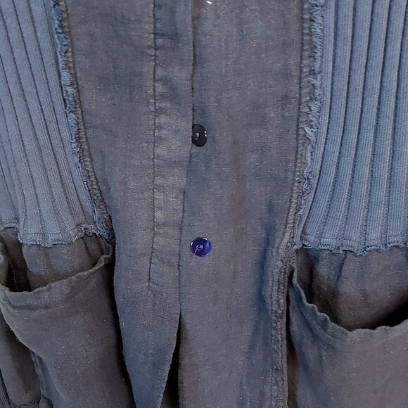 Kedziorek Linen and Cotton Cardigan - Size 38 (US 6/8) - Picture 6 of 10